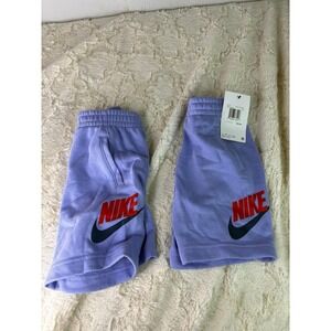 Set of 2 purple Nike shorts unisex size 4t.